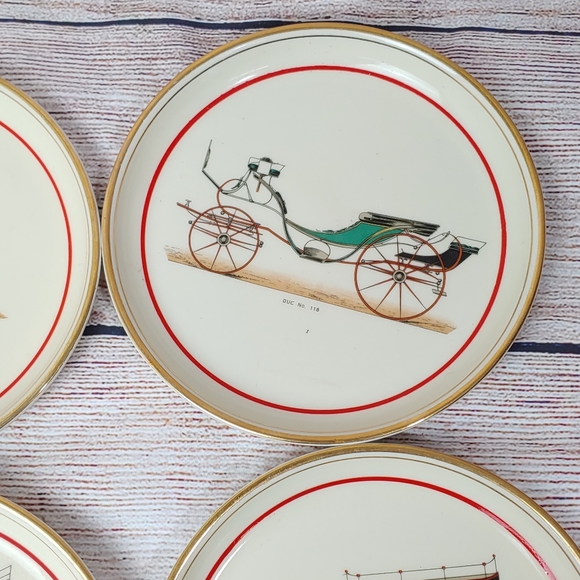 Vintage Hyalyn Antique Cars Porcelain Plates - Picture 5 of 7